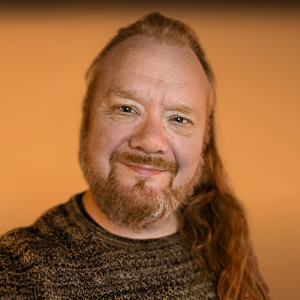 Per Mygind - The Nordic Shaman on Orange Background